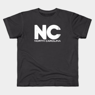 NC North Carolina State Vintage Typography Kids T-Shirt